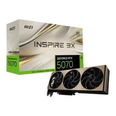 MSI GeForce RTX 5070 12G INSPIRE 3X OC GDDR7 Graphics Card